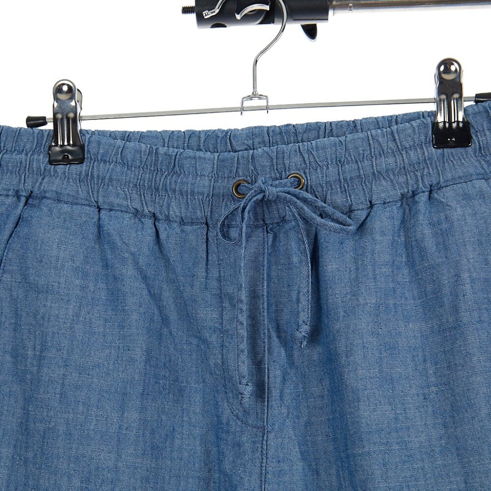 J Crew Chambray Drawstring Lightweight Pants Wome… - image 3